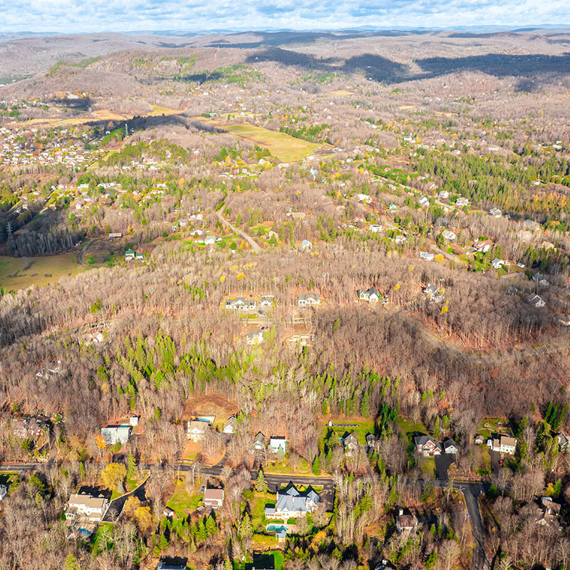 Photo aérienne, Ville de Prévost